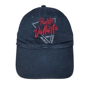 Puerto Vallarta 1851 Jalisco Mexico Strapback Hat Blue One Size Adjustable dKps